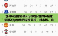 世界杯足球彩票app停售-世界杯足球彩票App停售的深度分析，对市场、玩家及行业的多维度影响
