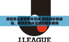 微信怎么买世界杯足球-微信购彩新途径，解锁世界杯足球的精彩瞬间