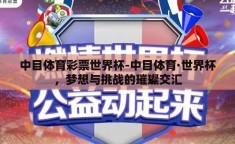中目体育彩票世界杯-中目体育·世界杯，梦想与挑战的璀璨交汇