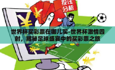 世界杯买彩票在哪儿买-世界杯激情四射，揭秘足球盛宴中的买彩票之旅