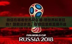 微信在哪看世界杯直播-想世界杯更狂热？跟着这步走，在微信里看直播不迷路