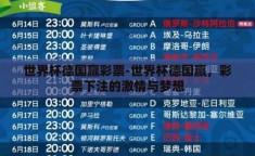 世界杯德国赢彩票-世界杯德国赢，彩票下注的激情与梦想