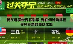我在哪买世界杯彩票-我在何处购得世界杯彩票的奇妙之旅