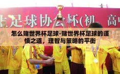 怎么赌世界杯足球-赌世界杯足球的谨慎之道，理智与策略的平衡