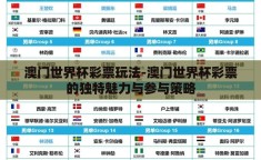 澳门世界杯彩票玩法-澳门世界杯彩票的独特魅力与参与策略