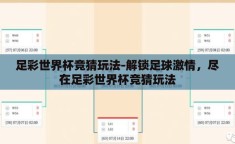 足彩世界杯竞猜玩法-解锁足球激情，尽在足彩世界杯竞猜玩法