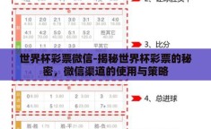 世界杯彩票微信-揭秘世界杯彩票的秘密，微信渠道的使用与策略