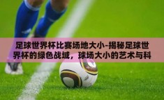 足球世界杯比赛场地大小-揭秘足球世界杯的绿色战域，球场大小的艺术与科学