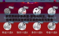 买世界杯彩票香港-冒险与投注，探讨在香港购买世界杯彩票的经历与思考