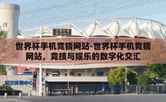 世界杯手机竞猜网站-世界杯手机竞猜网站，竞技与娱乐的数字化交汇