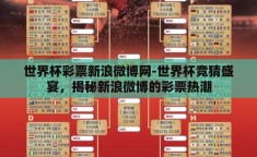世界杯彩票新浪微博网-世界杯竞猜盛宴，揭秘新浪微博的彩票热潮