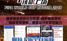 俄罗斯世界杯比分彩票-俄罗斯世界杯，观战足球激情，感受比分彩票的魅力
