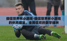 微信世界杯小游戏-微信世界杯小游戏的休闲盛宴，全民狂欢的数字绿洲
