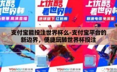 支付宝能投注世界杯么-支付宝平台的新边界，便捷玩转世界杯投注