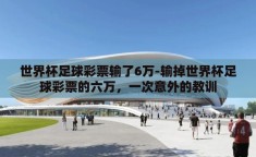 世界杯足球彩票输了6万-输掉世界杯足球彩票的六万，一次意外的教训