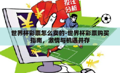 世界杯彩票怎么卖的-世界杯彩票购买指南，激情与机遇并存