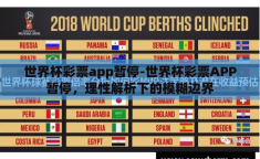 世界杯彩票app暂停-世界杯彩票APP暂停，理性解析下的模糊边界