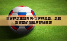 世界杯足球彩票网-世界杯风云，足球彩票网的激情与智慧博弈