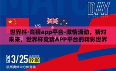 世界杯·竞猜app平台-激情涌动，猜对未来，世界杯竞猜APP平台的精彩世界