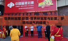 世界杯冠军 彩票-世界杯冠军与彩票，梦想与运气的碰撞