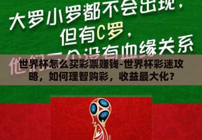 世界杯怎么买彩票赚钱-世界杯彩迷攻略,如何理智购彩,收益最大化? 世界杯怎么买彩票赚钱-世界杯彩迷攻略,如何理智购彩,收益最大化?