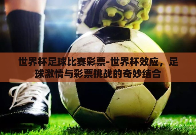 世界杯足球比赛彩票-世界杯效应，足球激情与彩票挑战的奇妙结合