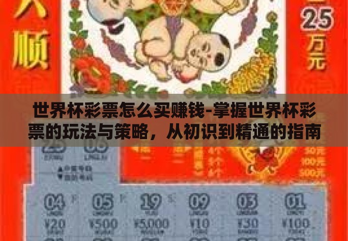 世界杯彩票怎么买赚钱-掌握世界杯彩票的玩法与策略，从初识到精通的指南