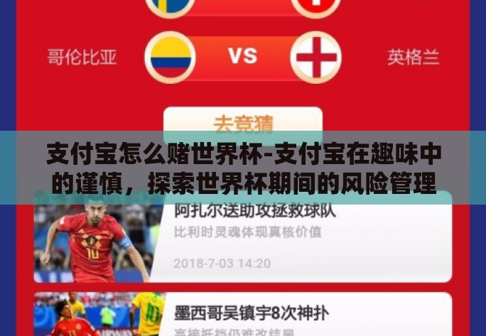 支付宝怎么赌世界杯-支付宝在趣味中的谨慎，探索世界杯期间的风险管理