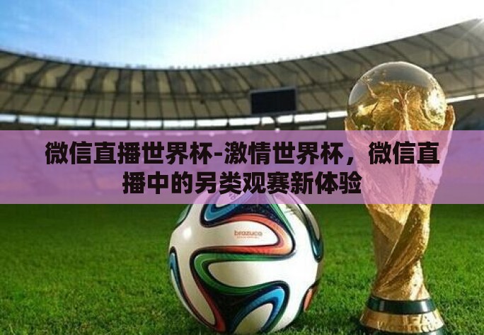微信直播世界杯-激情世界杯，微信直播中的另类观赛新体验