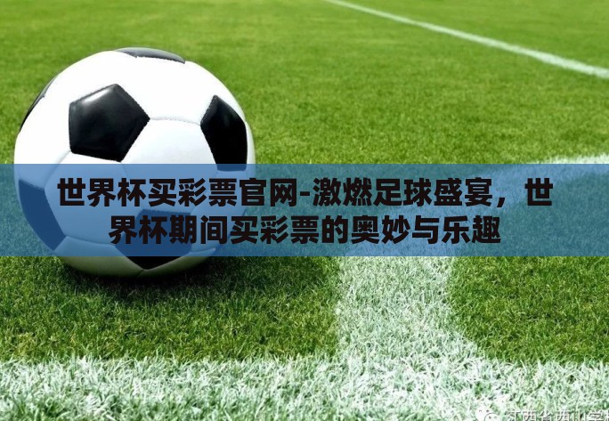 世界杯买彩票官网-激燃足球盛宴，世界杯期间买彩票的奥妙与乐趣