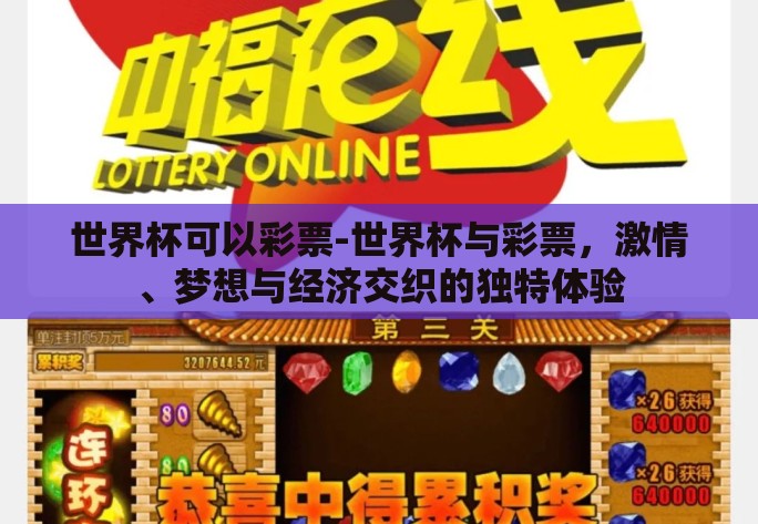世界杯可以彩票-世界杯与彩票，激情、梦想与经济交织的独特体验