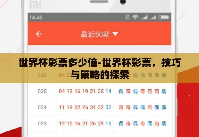 世界杯彩票多少倍-世界杯彩票，技巧与策略的探索