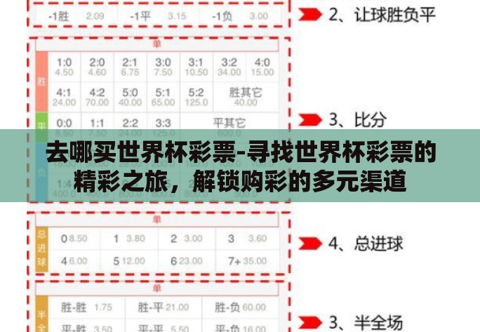 去哪买世界杯彩票-寻找世界杯彩票的精彩之旅，解锁购彩的多元渠道
